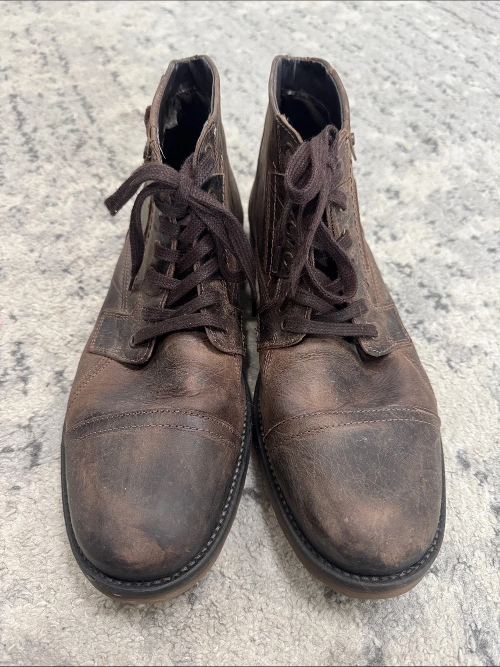Bullboxer Men's Brown Leather Chukka Boots - Classic Lace-Up Ankle Boots